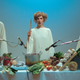 (left to right) Asa Butterfield as Billy Rubin, Fatma Mohamed as Elle Di Elle, and Ariane Labed as Lamina Propria in Peter Strickland’s Flux Gourmet.